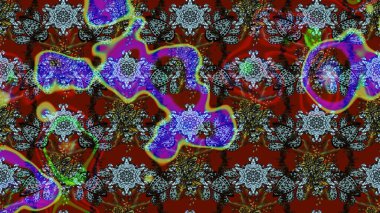 Şirin karalamalı çiçek desenli çizim. Raster illüstrasyonu. Eskiz tarzı kahverengi ve kırmızı renkler. Raster illüstrasyonu. El yapımı çiçek ve bitki koleksiyonu.