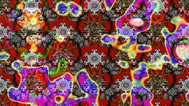 Raster deseni. Çiçekli çiçek deseni, suluboya. Küçük çiçekte güzel bir çiçek deseni..