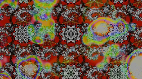 Çiçek deseni. Kahverengi ve gri renkli çiçekler. Kahverengi ve gri renkte çiçek çizimi. Raster illüstrasyonu. Şatafatlı bahar bahçesi dokusu.