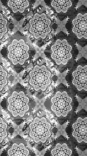 Modern gelişim, nötr ve gri raster arka plan duvar kağıdı çizimi, klasik çizgi çizgisi, desenli desenli çiçekler, çiçekli süsler. Çiçekli el çizimi çizimi deseni.