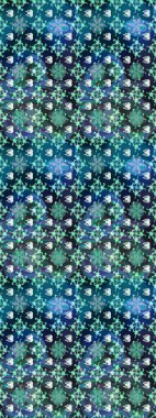 Süslü kumaş deseni. Raster deseni. Çiçekli çiçek deseni, suluboya..