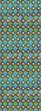 Raster illüstrasyonu. Tomurcukları papatya çiçekleri olan sevimli bir çiçek deseni. Miles Fleur, süslü püslü bir süs. Eskiz geçmişi. Eski usul. Kumaş, tekstil ve duvar kağıdı baskısı için..