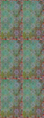 Çiçekli karalama şeklinde Raster çiçek deseni. Nazik, narin çiçek arkaplanı. Yeşil renkte çiçekler.