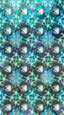 Raster illüstrasyonu. Küçük bir çiçekte eskiz deseni. Hoş bir çiçek geçmişi var. Güzel kumaş deseni.