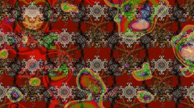 Düz Çiçek Elementleri Tasarımı. Raster çiçekli arka plan. Güzel kumaş deseni. Yazdır. Güzel eskiz şekli. Renkli Yaz Teması çizim şablonu.