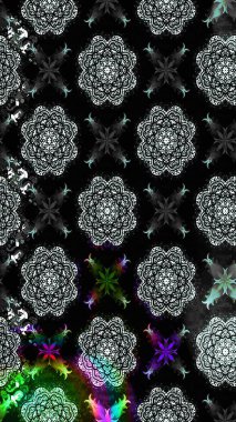 Raster çiçek desenli çiçek deseni, yapraklar, dekoratif elementler, sıçrama, lekeler, el çizimi kontur çizgileri ve Doodle çizim stili, grafik raster çizim çizimi.