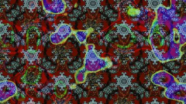 Suluboya etkisi. Organik elementler. Botanik çizim kalıbı. Raster deseni.