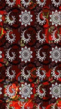 Tekstil ve kapak tasarımı için mükemmel. Kahverengi ve siyah renkli çiçekler. Doodle tarzı. Renkli kahverengi ve siyah çizim kalıpları. Elle çizilmiş sonbahar çiçeği deseni..