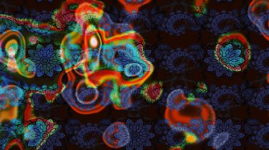 Çiçek kompozisyonu, el boyası, hassas şablon. Sevgililer günü ve tebrik kartı konsepti için şık bir davetiye. Manzaralı çiçek deseni. Üst görünüm, yumuşak gri ve kahverengi renk.