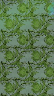 Küçük bir çiçekte eskiz deseni. Güzel kumaş deseni. Raster illüstrasyonu. Güzel çiçek arkaplanı..