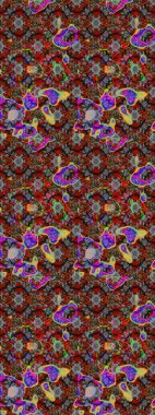 Raster illüstrasyonu. Moda arka planında parlak buketler. Kumaş, duvar kağıdı ve kağıt üzerine baskı yapmak için gelişen arka plan. Eski usul küçük çiçekli şirin bir eskiz deseni..