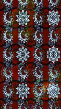 Raster 'ın taze dokusu. Paketleme, tekstil, duvar kâğıdı için çiçek eskizi. Klasik çiçek desenli. Yumuşak pamuk tasarımı. Yumuşak kiremit.