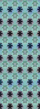 Yapraklı çiçekler ve mavi ve nötr renklerde papatya çiçekleri. Eskiz arkaplan modeli. Raster - stok.