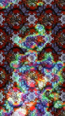 Çiçekli çiçek deseni, suluboya. Tarafsız ve kahverengi renkte çiçekler. Renkli Bahar Teması eskiz kalıbı. Raster illüstrasyonu. Düz Çiçek Elementleri Tasarımı.