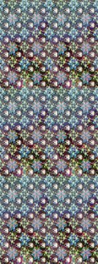 Raster Moda kumaş deseni. Çizgi çizimi kalıbı. Şirin çiçekler..