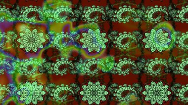 Egzotik çiçekler, kahverengi ve yeşil renkler üzerine botanik, parlak klasik doğa. Raster illüstrasyonu. Klasik tropikal doğal elementlerin suluboya seti.