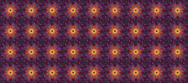 Vektör. Siyah ve mor renkte güzel çiçeklerle kusursuz desenler suluboya çiçek deseni, duvar kağıdı, kart veya kumaş için fayanslı..