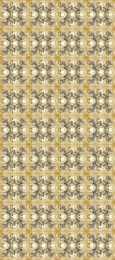 Kusursuz altın desen. Raster altın çiçek süsü brokar kumaş ve cam desenli. Çiçek desenli altın metal. Altın elementli bej, nötr ve kahverengi renkler.