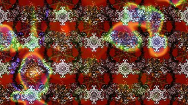 Çiçek deseni. Renkli Bahar Teması eskiz kalıbı. Raster güzel kumaş deseni çiziyor. Düz Çiçek Elementleri Tasarımı.