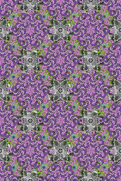 Çiçekler, yapraklar, dekoratif elementler, sıçramalar, lekeler, el çizimleri çizimleri ve Doodle çizimleri, grafik raster çizimleri.