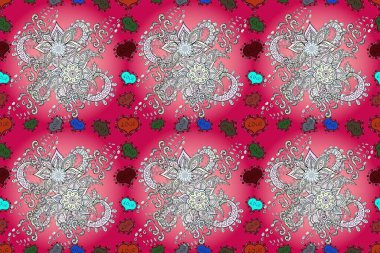 Suluboya çiçek buketi. Tarafsız ve pembe renklerde. Çiçek arkaplan. Çiçekli tebrik kartı. Doğum günü kartı ya da düğün davetiyesi. Raster illüstrasyonu.