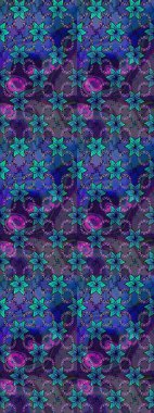 Çiçekli bahar çiçekleri. Küçük çiçekte güzel bir desen. Kusursuz. Moda baskıları için zarif bir şablon. Küçük renkli çiçekler. Motley illüstrasyonu.