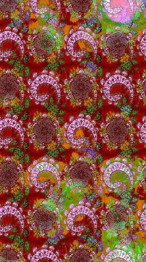 Ton halinde. Moda baskısı. Dekorasyon ve tasarım için güzel bir desen. Suluboya desenli çiçek deseni. Çiçeğin suluboya çizimlerinin zarif deseni.