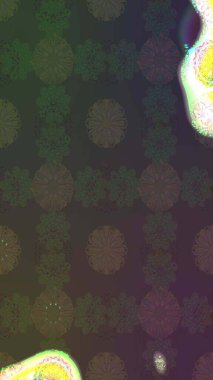 Çiçek ve yapraklı çiçek deseni. Küçük çiçekli şirin bir desen. Raster illüstrasyonu.