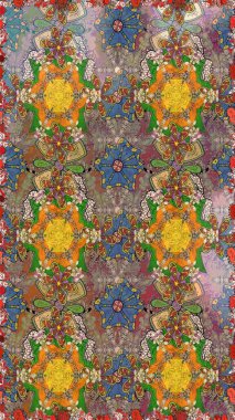 Suluboya, elle çizilmiş. Eskiz arkaplan modeli. Raster illüstrasyonu. Kahverengi ve nötr renklerde yaprakları olan yabani çiçekler.