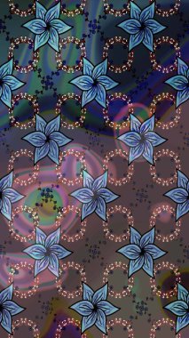 Raster illüstrasyonu. Eski model. Çiçeğin suluboya çizimlerinin mükemmel deseni. Suluboya çizim kalıbı. Dekorasyon ve tasarım için güzel bir desen. Moda yazdırma.