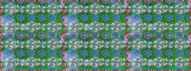 Üst manzara, yumuşak yeşil ve mavi renkli. Sevgililer günü ve tebrik kartı konsepti için şık bir davetiye. Manzaralı çiçek deseni. Çiçek kompozisyonu, el boyası, hassas şablon..