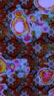 Eskiz geçmişi. Kumaş, tekstil, duvar kağıdı baskısı için. Tomurcukları papatya çiçekleri olan sevimli bir çiçek deseni. Miles Fleur, süslü püslü bir süs. Eski usul. Raster illüstrasyonu.