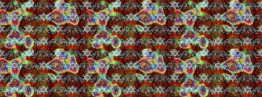 Suluboya çizimi. El çizimi. Çiçekli eskiz deseni. Kahverengi ve gri renkte çiçekler.