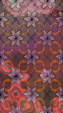 Küçük kahverengi çiçekli oldukça eski bir besin torbası deseni. Millefleur 'lar. Tekstil, kumaş, kapaklar, duvar kağıtları, baskı, paket, koleksiyon defteri, örgü, dekupaj için çiçek arkaplanı..