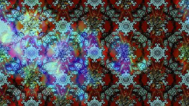 Çiçek desenli eskiz. Düz Çiçek Elementleri Tasarım Raster illüstrasyonu. Renkli Bahar Teması eskiz kalıbı. Mavi ve kahverengi renkte çiçekler.