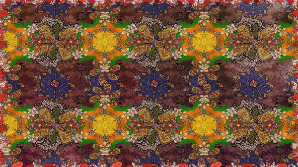 Paketleme, tekstil, duvar kâğıdı için çiçek eskizi. Yumuşak pamuk tasarımı. Raster 'ın taze dokusu. Yumuşak fayans. Klasik çiçek deseni.