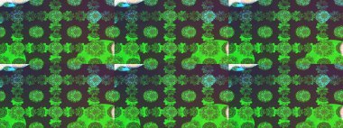 Çiçekli karalama şeklinde Raster çiçek deseni. Yeşil renkli çiçekler. Nazikçe, güzel çiçek arkaplanı..