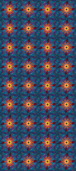 Renkli Yaz Temalı Kusursuz Arkaplan. Düz Çiçek Elementleri Tasarımı. Güzel kumaş deseni. Güzel, pürüzsüz bir desen. Raster çiçekli arka plan. Yazdır.