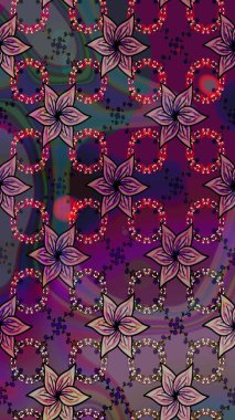 Suluboya tarzında mor renkli çiçekler. Mor renkte çiçekler olan çiçek deseni çiz.