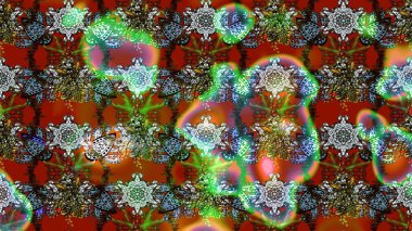 Çiçek desenli eskiz, darbeler, sıçramalar, yaz çiçekleri. Raster illüstrasyonu. Kahverengi ve yeşil renkte çiçekler.