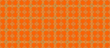 Sarı, bej, turuncu ve altın desenli. Tekrarlayan elementlerle kusursuz soyut arkaplan. Zarif raster klasik desen.