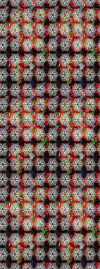 Raster Moda kumaş deseni. Çizgi çizimi kalıbı. Şirin çiçekler..