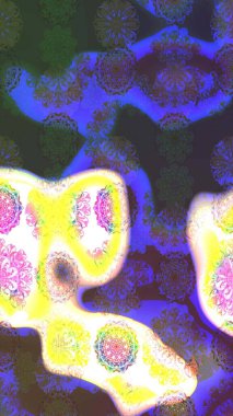 Tekstil veya kitap kapakları, imalat, duvar kağıtları, baskı, hediye paketi ve yapıştırma kitabı için çiçek eskizi geçmişi. Küçük çaplı çiçeklerdeki basit şirin desenler. Raster illüstrasyonu.