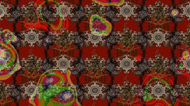 Paket kağıdı için en iyisi. Kahverengi ve kırmızı lale çiçekli Raster eskiz deseni. Karşılama ya da düğün geçmişi olarak kullanılabilir. Doğal kozmetik ürünleri, parfüm, çiçekçi dükkanı için bahar ihalesi tasarımı.