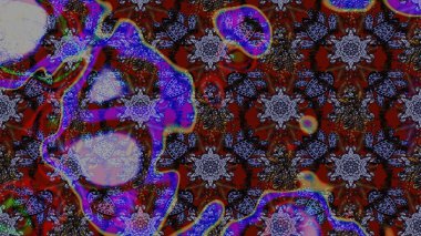 Düz Çiçek Elementleri Tasarımı. Chichi 'nin kumaş kalıbını çiz. Raster illüstrasyonu. Renkli Bahar Teması eskiz kalıbı. Çiçek deseni.