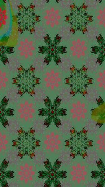 Çiçekli yeşil renkte bir çiçek deseni çiz. Suluboya tarzında yeşil renkte çiçekler.