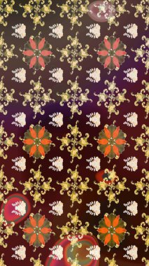 Kahverengi çiçekli bahar çiçekleri. Moda baskıları için zarif bir şablon. Motley illüstrasyonu. Küçük çiçekte güzel bir desen. Küçük renkli çiçekler..