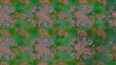 Renkli unsurlarla hareketli arka plan görüntüleri. Çiçekler. Eski model. Bayrak tarzı. Video kaydı. Şablon. Döngü. Kusursuz..