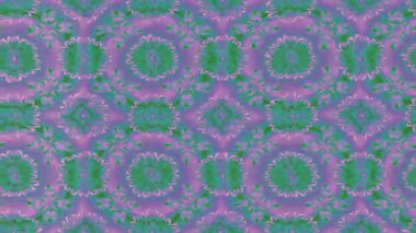 Renkli unsurlarla hareketli arka plan görüntüleri. Çiçekler. Eski model. Bayrak tarzı. Video kaydı. Şablon. Döngü. Kusursuz..
