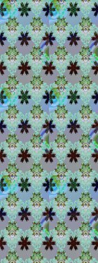 Çiçek izi. Çiçekler suluboya tarzında mavi ve nötr renklerde. Suluboya kusursuz desen.